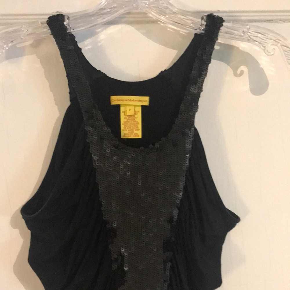 Y2K Catherine Malandrino viscose 95% & spandex top.